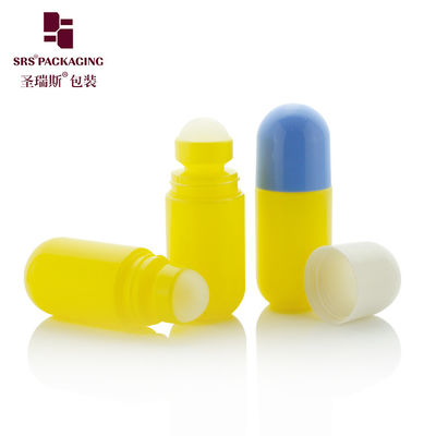Beli RPPA-50ml Customized Yellow Roll On Bottle 50ml Dengan Cap Biru Untuk Deodorant Liquid pembuatan online