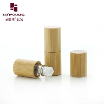 Beli BG-2ML Botol Roll On Bambu Alami Asli Botol Kaca Bagian Dalam untuk Aplikator Bola Rol Kaca Minyak Parfum Aroma pembuatan online