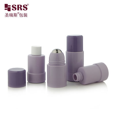 Beli RPPE ((P) -50ML Eco Friendly Smoke Purple PP PCR Plastik Screw On Closure 50ml 75ml Botol Plastik Roller Dengan Bola Baja Rostless Untuk Disinfeksi pembuatan online