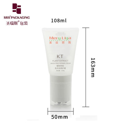 Beli Gel menenangkan Kosmetik Pipa Plastik Lembut Jelas D50mm Dengan 5 Roller Steel Ball pembuatan online