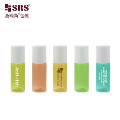 Beli 18-15ml 20ml Amber PET Cosmetic Roller Bottle Dengan Cap Putih pembuatan online