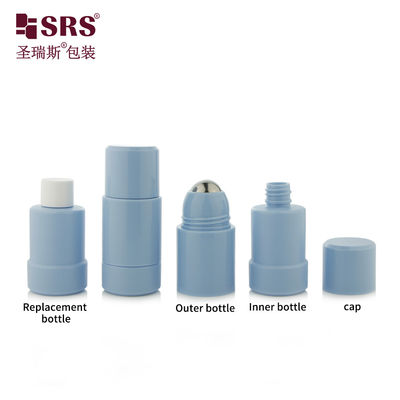 Beli Custom Round Twist Up Deodorant Biru Roll On Botol 50ml 75ml pembuatan online