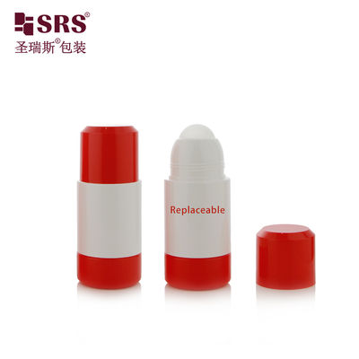 Beli 50ml 75ml Desain Bulat Double Wall Empty White Roll On Bottle Paket Utama untuk Gel Penghilang Nyeri dengan Matte Frosted Mould pembuatan online