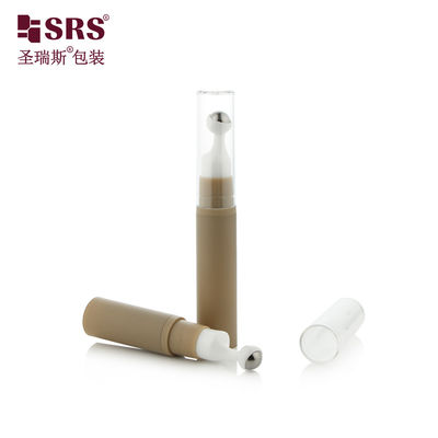 Beli A0031-10ML Gulung plastik kosong pada botol tanpa udara tanah liat berwarna cokelat dengan tutup yang jelas pembuatan online