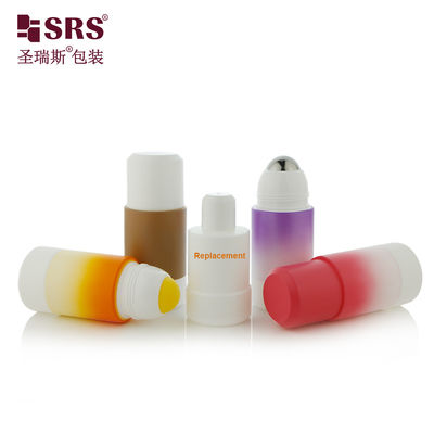 Beli PP PCR Plastik Isi Ulang Roll On Botol Parfum 50ml 75ml Eco Friendly Silinder Desain Bulat untuk Perawatan Pribadi pembuatan online
