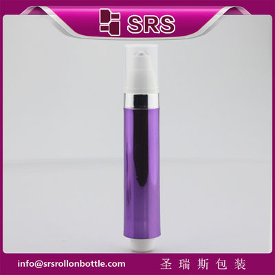 Beli SRS 10ml plastik kosong warna ungu serum mata tanpa udara gulung pada botol pembuatan online