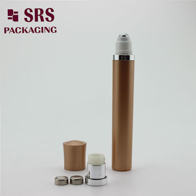 Beli Tidak ada kebocoran Emas Warna Vibrating Roll On Botol 10ml untuk Eye Cream pembuatan online