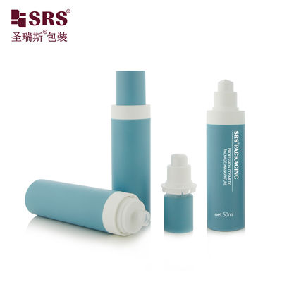 Beli 50ml 100ml PP Airless Serum Bottle Custom Color Refillable pembuatan online