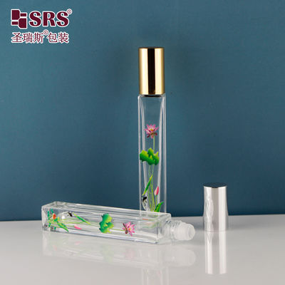 Beli Customized 10ml Square Glass Roll On Bottle dengan Massage Roller Ball dan Screen Printing pembuatan online