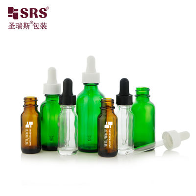 Beli Jual Panas 15ml 30ml 60ml Botol Dropper Kaca Transparan Amber Hijau pembuatan online