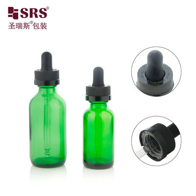 Beli 30ml 60ml Hot Selling Glass Dropper Bottle with Child Resistant Cap for Skincare Serum Oil pembuatan online