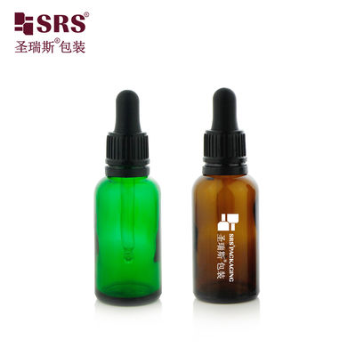 Beli 5ml 10ml 15ml 20ml 30ml 50ml 100ml Glass Dropper Bottle for Skincare Essential Oil with Tamper Evident pembuatan online