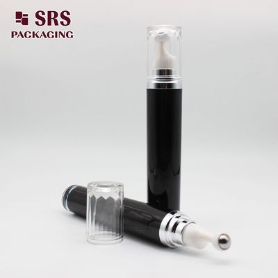 Beli SRS Kosmetik kosong Acrylic Roller Ball Botol Hitam Warna 15ml pembuatan online