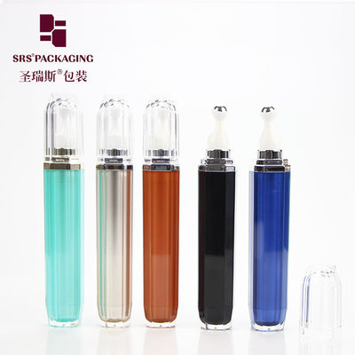 Beli SRS Luxury Empty Mini Acrylic Cosmetic Roller Bottle 15ml Untuk Eye Cream pembuatan online