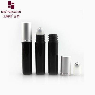 Beli RPA-5ML Botol Rol Hitam Frosted Finish Tersedia 5ml Roller Ball Container dengan Steel Ball Screw Cap In Metal pembuatan online