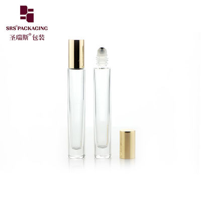 Beli GB1 Botol Rol Kaca Minyak Esensial Silinder Kosong 10ml Dengan Tutup Logam Emas Perak pembuatan online