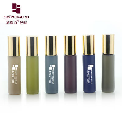 10ml Wall Glass Roll On Bottle BLPM Series Anti jerawat Eye Serum Skincare Essence Roller dengan Logo Khusus