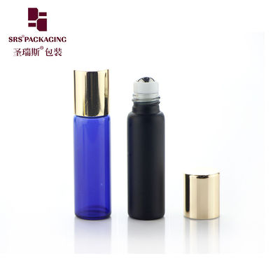 Botol Roller Kaca Ber dinding 5ml Logo yang dapat disesuaikan Desain Bola Baja yang Tidak Bisa Bocor