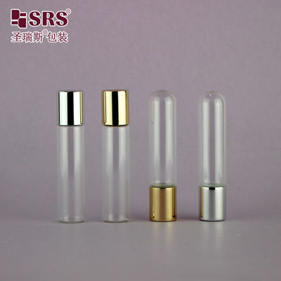 Bottle Roller Kaca Minyak Esensial Perfume Clear 6ml Dengan Cap Steel Ball