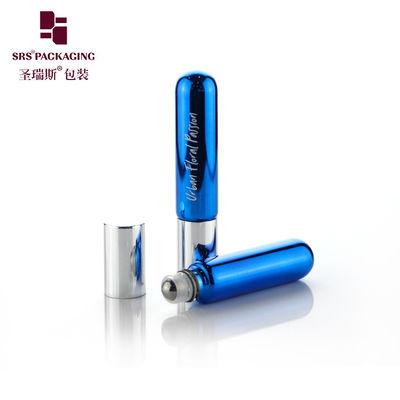 Tidak ada kebocoran kosong Blue Roll On Container 6ml Untuk Sampel minyak esensial parfum