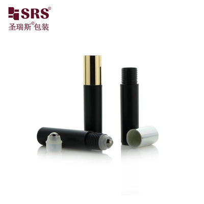 10ml Bottle Frosted Black Roller untuk Parfum Serum Mata Kosong Roll pada Botol dengan Metal Roller Ball Factory Sale
