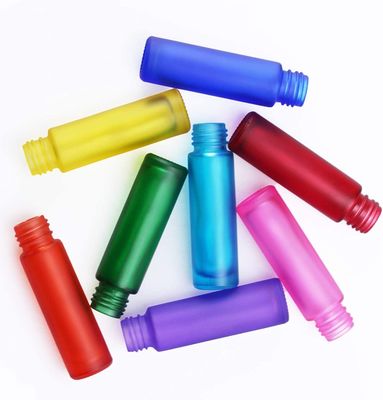 10ml Wall Glass Roll On Bottle dengan Metal Cap Custom Logo Tersedia untuk produk perawatan pribadi