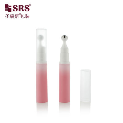 10ml roll bola logam pada botol Botol Roller Pink dengan pompa tanpa udara untuk kem mata kem kemasan gel mata