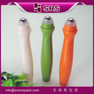 15ml plastik roll pada botol bola dengan bola baja untuk krim mata