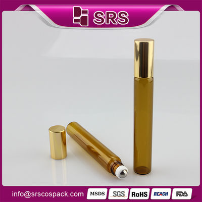 SRS PACKAGING 10ml Glass Roll On Bottle Container Kosmetik Kosmetik kosong untuk minyak esensial