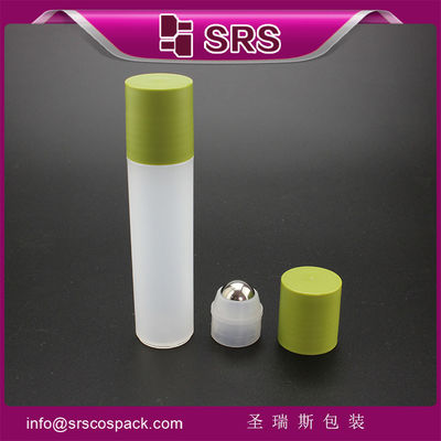 Berwarna-warni 30ml Plastik Roll On Bottle dengan Roller stainless steel untuk berbagai kegunaan