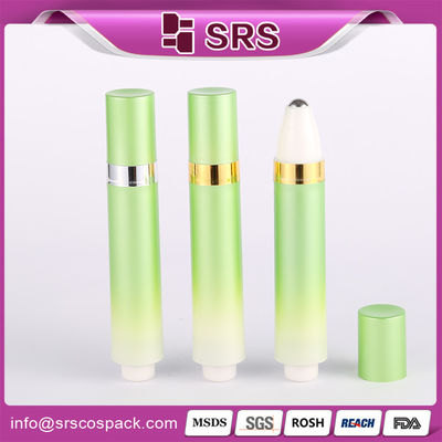 Desigh baru 1/3 oz 10ml eye cream eye roll pada botol dengan pompa pegas luar