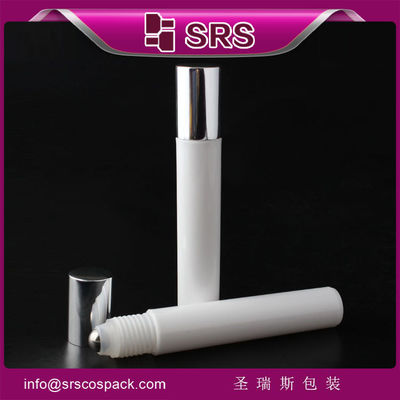 Putih RPA-15ml Roll On Bottle with Leak Proof Seal untuk aplikasi farmasi dan parfum