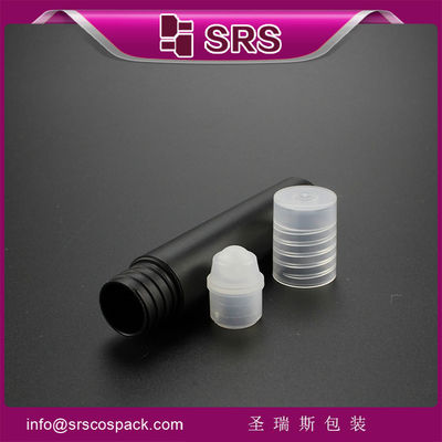 Black Plastic Roll On Bottle RPP Series Leak Proof Seal untuk aplikasi farmasi dan parfum