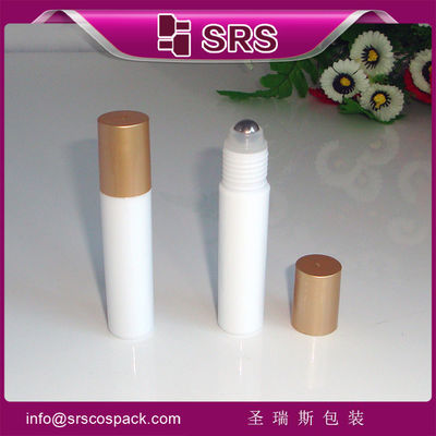 Putih RPP-10ml Roll On Bottle dengan Seal anti bocor untuk penggunaan farmasi dan parfum