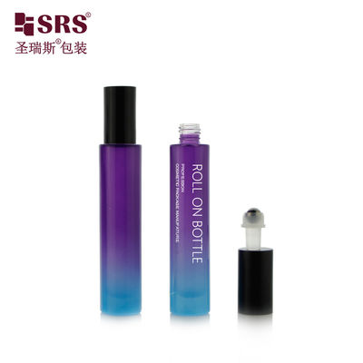 GB1-15ml Roll Minyak Esensial Pada Kontainer Gradien Ungu Biru Warna Disesuaikan