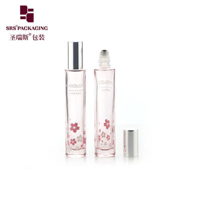GB1-15ml Botol Rol Kaca Bottom tebal cetakan Kemasan Kosmetik Tutup Aluminium
