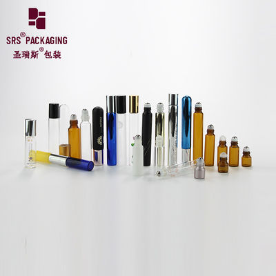 Amber Glass Roll On Bottles Untuk minyak esensial parfum minyak wangi aromaterapi