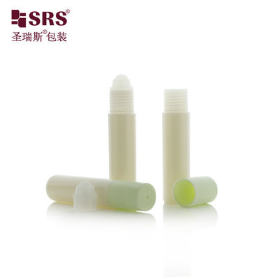 Botol Rol Putih Cap Hijau 10 ml untuk minyak esensial/parfum dengan finish halus