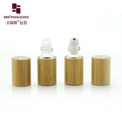 BG-2ML Botol Rol Bambu Kosmetik Kosmetik Kosmetik Kosmetik dengan Ball Metal Stainless Steel Mini Perfume Oil Packaging