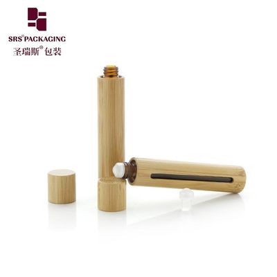 BG(G)-10ML Bottle Bola Roller Minyak Esensial Proof UV Bamboo Perisai Luar Dari Sinar Matahari Kaca Bola Parfum Cologne