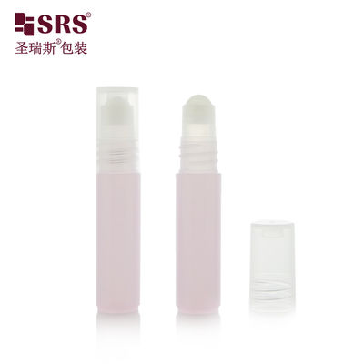 RPPH-5ML Pastel Pink Injeksi Botol Rol Berwarna Transparan Dengan Manik Kaca Untuk Kemasan Perawatan Mata Kosmetik