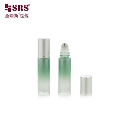BLPM-10ML Glass Roll On Bottle Gradient Green Cucumber Beraroma Untuk Ekstrak