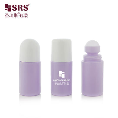 RPPC-60ml Hollow Roller Ball Applicator Botol Warna Ungu Untuk Gel Penenang