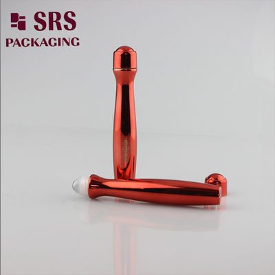 SRS kemasan Plastik serum mata 15ml warna merah PETG roll pada botol