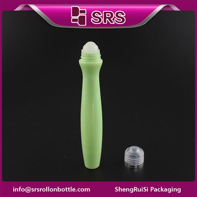 SRS kemasan plastik 15ml warna hijau PETG gulung pada botol dengan bola plastik