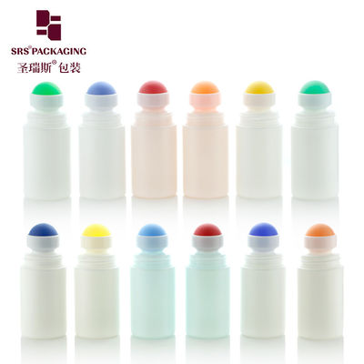 RPPC-60ml Injeksi PP PCR Roller Ball Bottle Dengan Flat Cap Dome Cap Ribbed Cap
