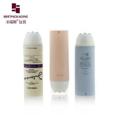 Smoke Blue Custom Flat Oval Soft Cosmetic Tube D50mm Dengan Roller Applicator