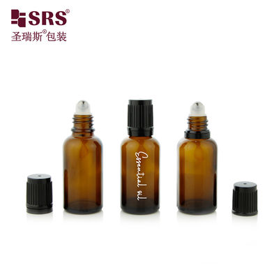 BLPF-30ML Botol Rol Kaca Amber Kosong Proof UV Dengan Tutup Tahan Anak
