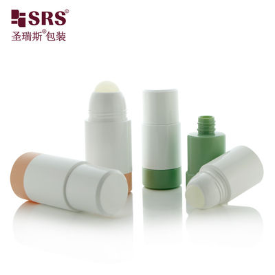 Kosong Putih Plastik isi ulang Roll On Botol digunakan kembali kebocoran Proof 1.69oz / 50ml