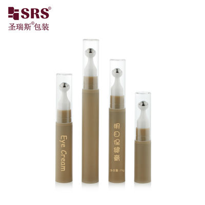 A0031-10ML Vacuum Airless Plastic Roll On Bottle Empty Coating Untuk Serum Mata